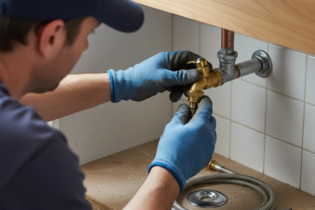 Shutoff valve and fitting work during Repiping in Homeworth